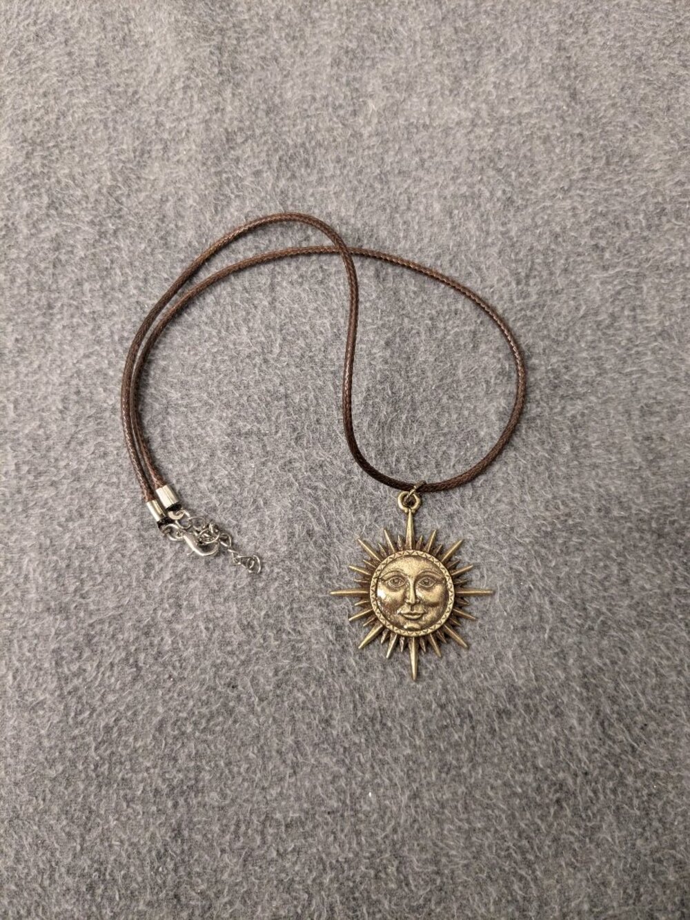 Sunburst Necklace on Cord
